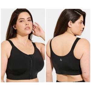 Torrid Active Sports Bra Zip-Front 40c NWT